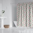 thumbnail image 2 of White Christmas Tree and Ornament Pattern Shower Curtain 72"x84" ,Bathroom Decorative Shower Curtains Set with 12 Hooks,Modern Waterproof Washable Shower Curtain, 2 of 6