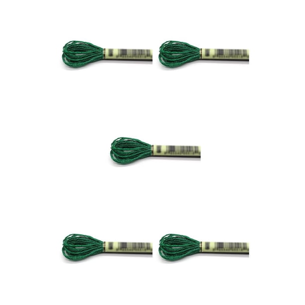 Cateissary Hilo de cableado de punto de cruz Línea de bordado mercerizado doble Verde oscuroE699 Type2 NO2