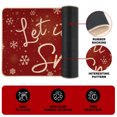 thumbnail image 5 of Christmas Kitchen Rugs Set of 2, Let It Snow Snowman Kitchen Mats Indoor Home Decor 17x29 & 17x47 inch, 5 of 7