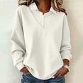 thumbnail image 5 of Aboser Business Sweatshirts for Women Dressy Casual Patchwork Shirts Long Sleeve Collared Sweatshirt Comfy Soft Pullover Tops, 5 of 9