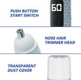 thumbnail image 5 of Electric Nose Hair Trimmer for Men - Rechargeable Nose Cleaning Scissors Nose Hair Removal Tool for Women - Shaving Device, 5 of 9