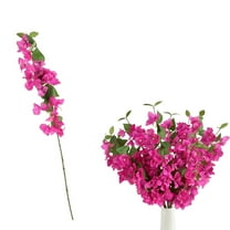 Bougainvillea Artificial Silk Branches Fake Stems Faux Flower Vines Floral Arrangements, For Home Decor Wedding Table Centerpieces, 1Pcs
