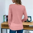 thumbnail image 5 of Pxiakgy cardigan for women Womens Solid Button Down Long Sleeve Classic V Neck Knit Cardigan Sweater long cardigans for women Pink + US 4, 5 of 7