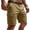 Khaki #9, variant on Evdexr Cargo Shorts Mens Knee Length Short Summer 2026 Lightweight Golf Short Pant Big and Tall Elastic Waist Loose Fit Athletic Short Pants with Pockets Brown L