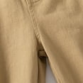 thumbnail image 5 of Ketyyh-chn99 Boys Pants Little Boys Pants Elastic Solid Color Button Banded Pants Khaki,150, 5 of 5