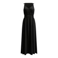 thumbnail image 5 of Summer Dresses for Women 2026 Flowy Casual Midi Dress V Neck Beach Vacation for Wedding Guest Party Vacation(Black,S), 5 of 5