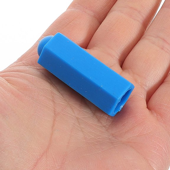 LOLIPPYY 10Pcs Blue Pool Cue Tip Protection Cover Sturdy Lightweight Case for Home Use