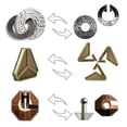 thumbnail image 2 of Puzzle Game Toy MHY Brain Teasers, rompecabezas de metal de 3 piezas, 2 of 5