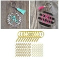 thumbnail image 3 of Juego de llaveros acrílicos con alfileres y tornillos para hacer joyas, accesorios para llaveros. oro, 3 of 6