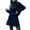 #227-Navy, variant on Roncen Women's Autumn Winter Knit Sweater Set - High Neck Loose Fit Knit Top with A-Line Skirt, Soft Wool Blend Fabric Casual Comfortable Outfit Cozy Warm Two-Piece Set for Office Daily Wear