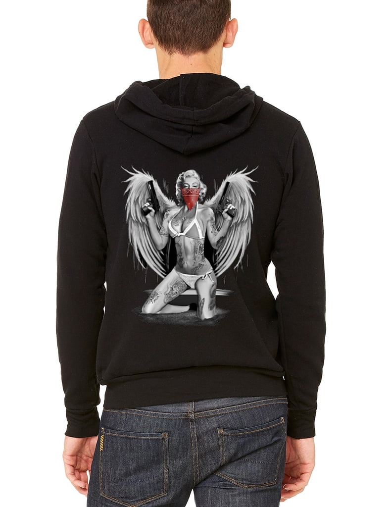 red bandana hoodie mens