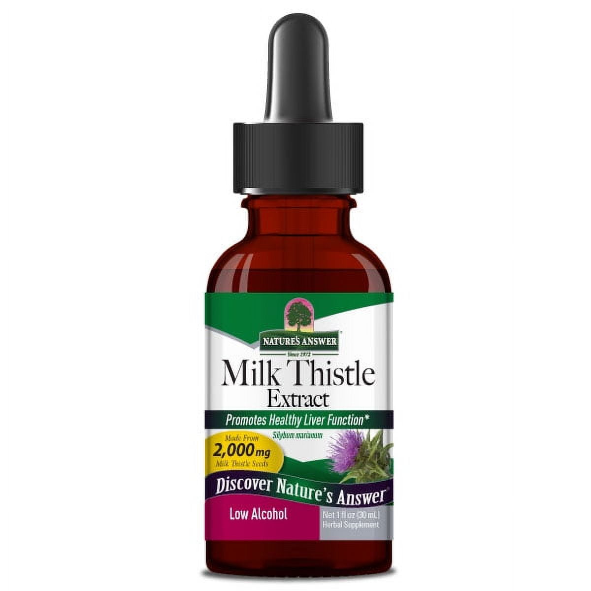 Nature's Answer Milk Thistle Alcohol Free 2000 Mg - 2 Fl Oz (60 Ml