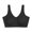 Black, variant on Litie Women Solid Color U Neck Seamless Padded Sports Bra Vest