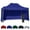 Blue, variant on Red 10x15 Instant Canopy Tent and 4 Side Walls - Commercial Grade Aluminum Frame with Water-Resistant Canopy Top and Sidewall - Bag and Stake Kit Included (5 Color Options)