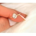 thumbnail image 3 of vylahjewellery Wedding Rings for Solitaire Engagement Ring Valentine Proposal Ring 18K Yellow Gold Ring for Wedding Pear Cut Moissanite Diamond Ring Bezel Set Bands, 3 of 9