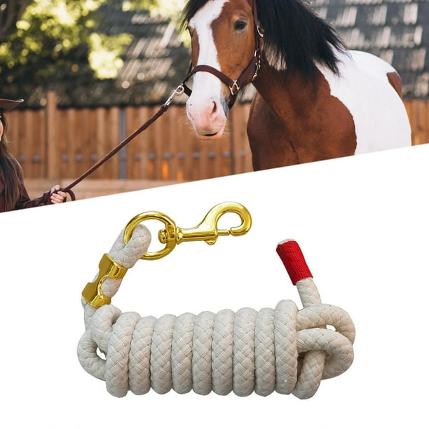 Almencla Corde de Plomb de Cheval avec Boulon Snap pour Cheval d