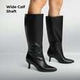 thumbnail image 6 of BURUDANI Women Sexy Pointed-Toe Knee-High Kitten-Heel Tall Fashion Boots, 6 of 6