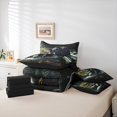 thumbnail image 6 of Castle Fairy Safari Black Bear Bedding Comforter Set 7-Piece for Boys Girls,Jungle Animal King Bedding Sets,Mountain Woodland Wildlife Ultra Soft Bed Sheets,Luxury Bedroom Decor,Reversible, 6 of 8