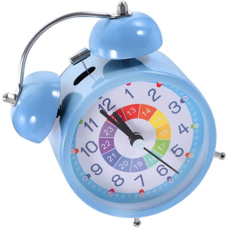 GOOHOCHY Luminous Alarm Clock with Light for Kids Desktop Clocks Student Child Blue