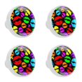 thumbnail image 1 of 4 Pcs Lips Knobs for Kitchen Cabinet Cupboard Dresser Bookcase Drawer Pulls Handles Round Home Decor, 1 of 5