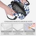 thumbnail image 4 of Flag Of Finland Insulated Adults Lunch Bag with Removable Shoulder Strap&Front Pocket Lunch Tote Box Reusable Cooler Bag, 4 of 7