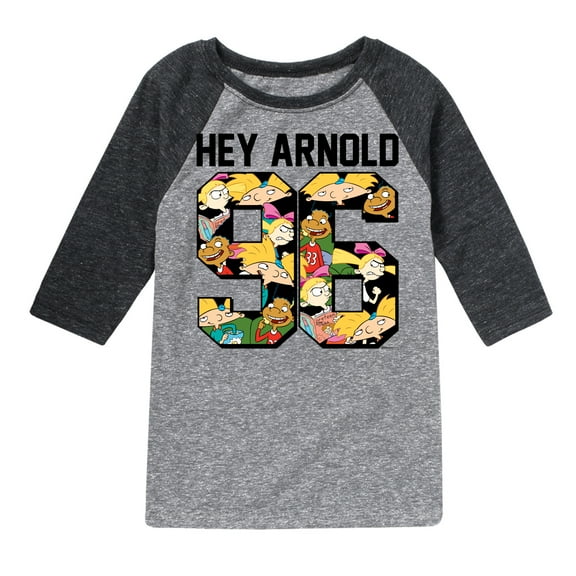 Hey Arnold! - Arnold 1996 - Toddler And Youth Raglan Graphic T-Shirt
