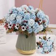 thumbnail image 3 of 1 Bouquet Simulated Flower Realistic Single Branch 5 Forks Non-fading No Watering No-withering Decorative Vivid Artificial Flowers for Home, 3 of 7