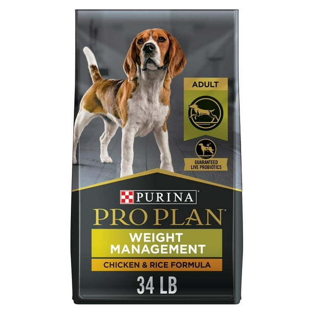 Purina Pro Plan Weight Management Chicken & Rice Formula, Dry Dog Food 15.4kg