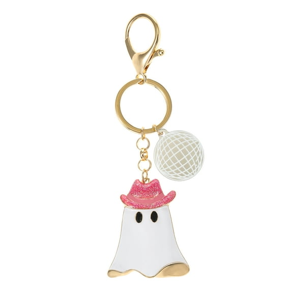 Way to Celebrate Halloween Cute Ghost Bag Chain/Key Ring, Pink, 1 Piece