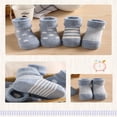 thumbnail image 3 of CHUANK 5pcs Baby Socks, Terry Thickened Baby Socks, 3 of 5