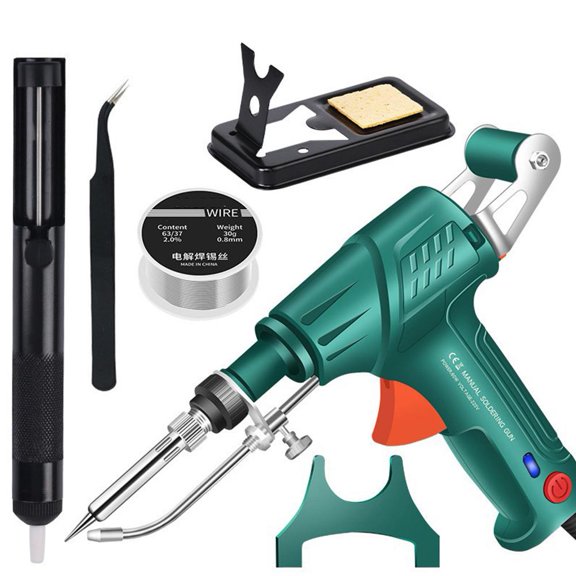 Internally Heated Industrial Laser Welder, 3-in-1 Solder Gun Set for Welding, Cutting, Rust Removal - Automatic Corded 60W Tool for Metal Fabrication & Electronics Repair