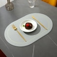 thumbnail image 2 of vnanda Durable Placemat Insulation Pad Easy Clean Faux Leather Placemat Heat Resistant Table Protection Mat for Home Kitchen, 2 of 8