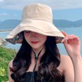 thumbnail image 1 of LJNYFDC UV Protection Hat Reversible Wide Brim Hat Lightweight Foldable UV Protection Beach Visor Hat for Women Camping, 1 of 6