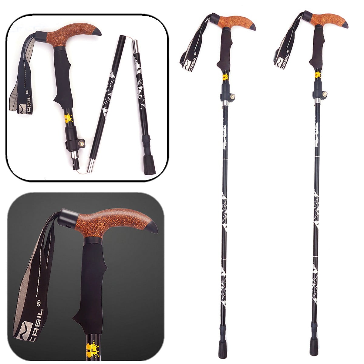 trekking-poles-collapsible-hiking-pole-cork-handle-ultralight-folding