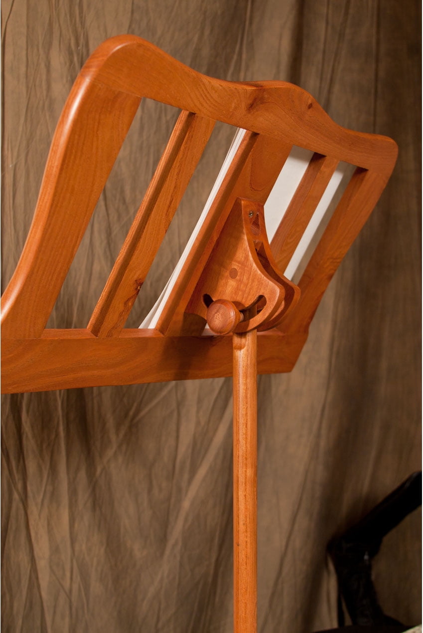Roosebeck Single Tray Spiral Red Cedar Music Stand