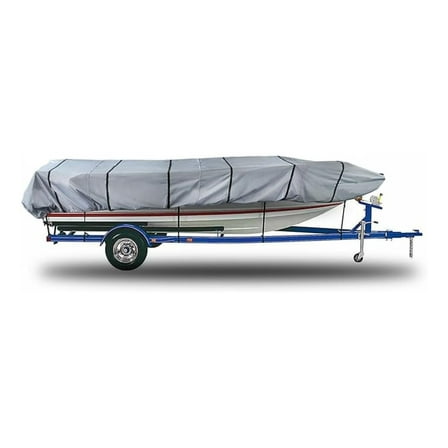 14ft Marine Grade Heavy Duty 600D Trailerable Boat Cover Replacement for Jon Boat Cover