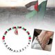 thumbnail image 3 of Palestinian Watermelon Bracelet Palestinian Wristband Gift Patriot, 3 of 4