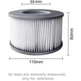 thumbnail image 3 of 6pcs Hot Tub Filters for MSpa Inflatable Pools, Filter Cartridge Pump Upgraded Version for MSPA All Current Spas, 3 of 5
