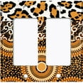 thumbnail image 6 of Metal Light Switch Plate Cover Colorful Safari African Tribal Art Pattern SFR042, 6 of 13