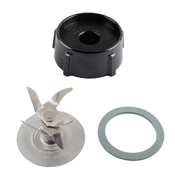Blender Blade Replacement with 2 Rubber Seal Gasket Sharp Blender Jar Base Bottom Set Blender