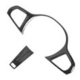 thumbnail image 3 of Steering Wheel Panel Trim Steering Wheel Panel Cover Steering Wheel Decor Steering Wheel Sticker Carbon Fiber Interior Trim 2Pcs Steering Wheel Panel Trim Cover Carbon Fiber Decor ANGGREK sin ACC, 3 of 8