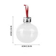 thumbnail image 3 of Leodye 1 Pieces Christmas Booze Balls Clear Christmas Tree Fillable Ornaments Water Bottle Bulbs Shape Clear Plastic Xmas Ornaments Pendant Ball for Home Decoration Party Decoration-2.36in, 3 of 7