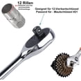 thumbnail image 3 of 2 Pcs Outil de Retrait de Roue Libre de Bicyclette, Manchon de Volant d'Inertie de Bicyclette, Réparation de Support de Vélo de Montagne, Retrait de Cyclisme, Outil de Retrait de Cadenas en Acier au Carbone Compatible avec Sunrace Shimano et Autres Roues Libres à 12 Rainures, 3 of 7