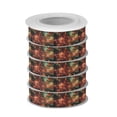 thumbnail image 2 of 5 Rolls Christmas Ribbon 1.5 inch Wide Decorative Ribbon for Gift Wrapping and Holiday Decorations Red and Green Fireworks, 2 of 7