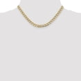 thumbnail image 2 of Auriga Fine Jewelry 14K Yellow Gold 6.75mm Curb Chain Necklace 16inch for Women, 2 of 6