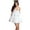 White, variant on Women's Ruffle Layered Tie Shoulder Cami Dress 100% Cotton Fabric for Effortless Summer Chic Everyday Wear AllDay