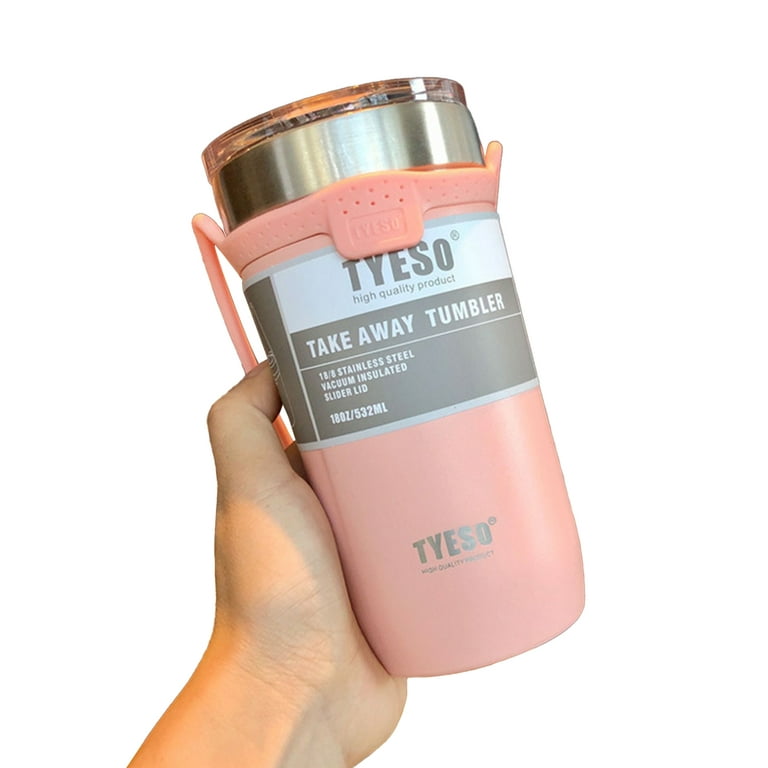  Tyeso Cup Thermal with Handle Coffee Mug Thermos Bottle  Stainless Steel Vacuum Insulated Double Wall Tumbler Outdoor Drinkware:  Home & Kitchen
