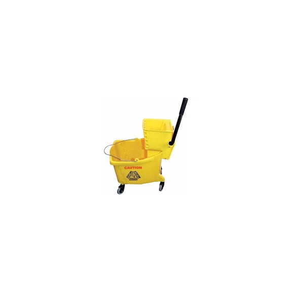 Winco 36 Qt. Plastc Mop Bucket and Wringer 1/Pack WINMPB36