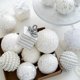 thumbnail image 2 of Nuevos adornos navideños con purpurina, bolas de espuma, bolas blancas, adornos navideños artísticos, bolas colgantes para bodas, decoración para fiestas de Año Nuevo en el hogar, 2 of 5