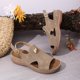 thumbnail image 5 of Sandalias de Cuña de las Mujeres Casuales de Moda Gruesa Parte Inferior de la Playa Estilo de la Boca de los Peces Sandalias de Verano de las Mujeres, 5 of 9